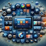 Illustration of Atlas Pro IPTV service interface