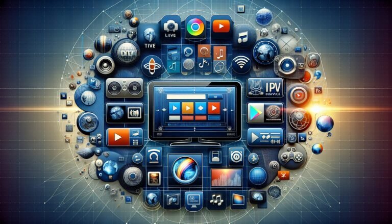 Illustration of Atlas Pro IPTV service interface